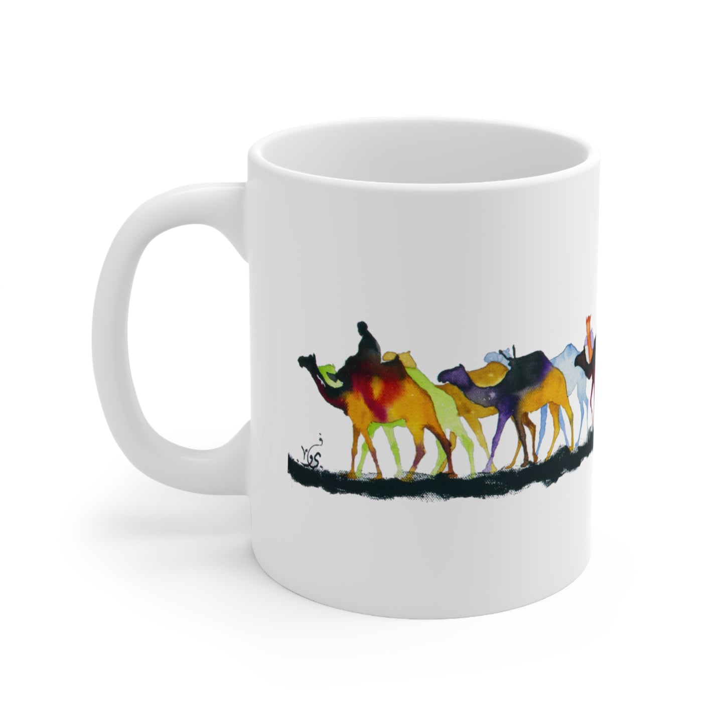 Coloured camels Ceramic Mug 11oz