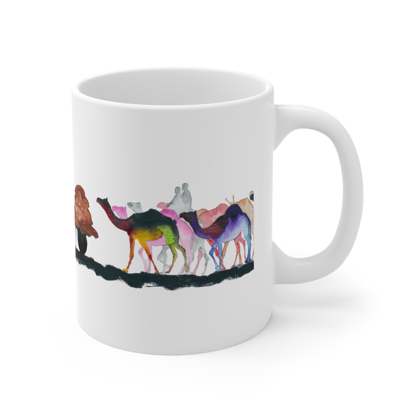 Coloured camels Ceramic Mug 11oz