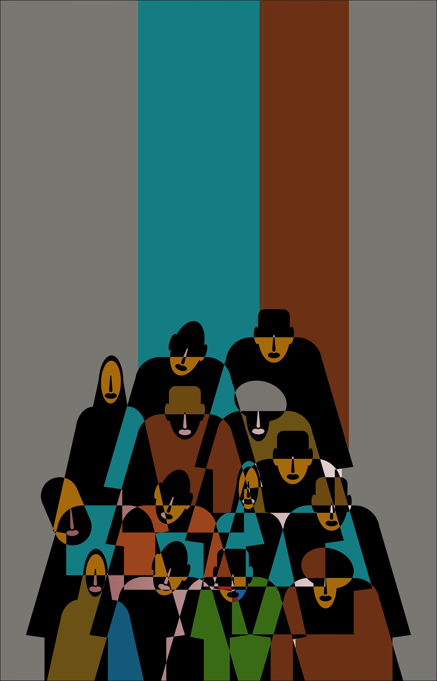 In the Crowd Limited Edition Digital art